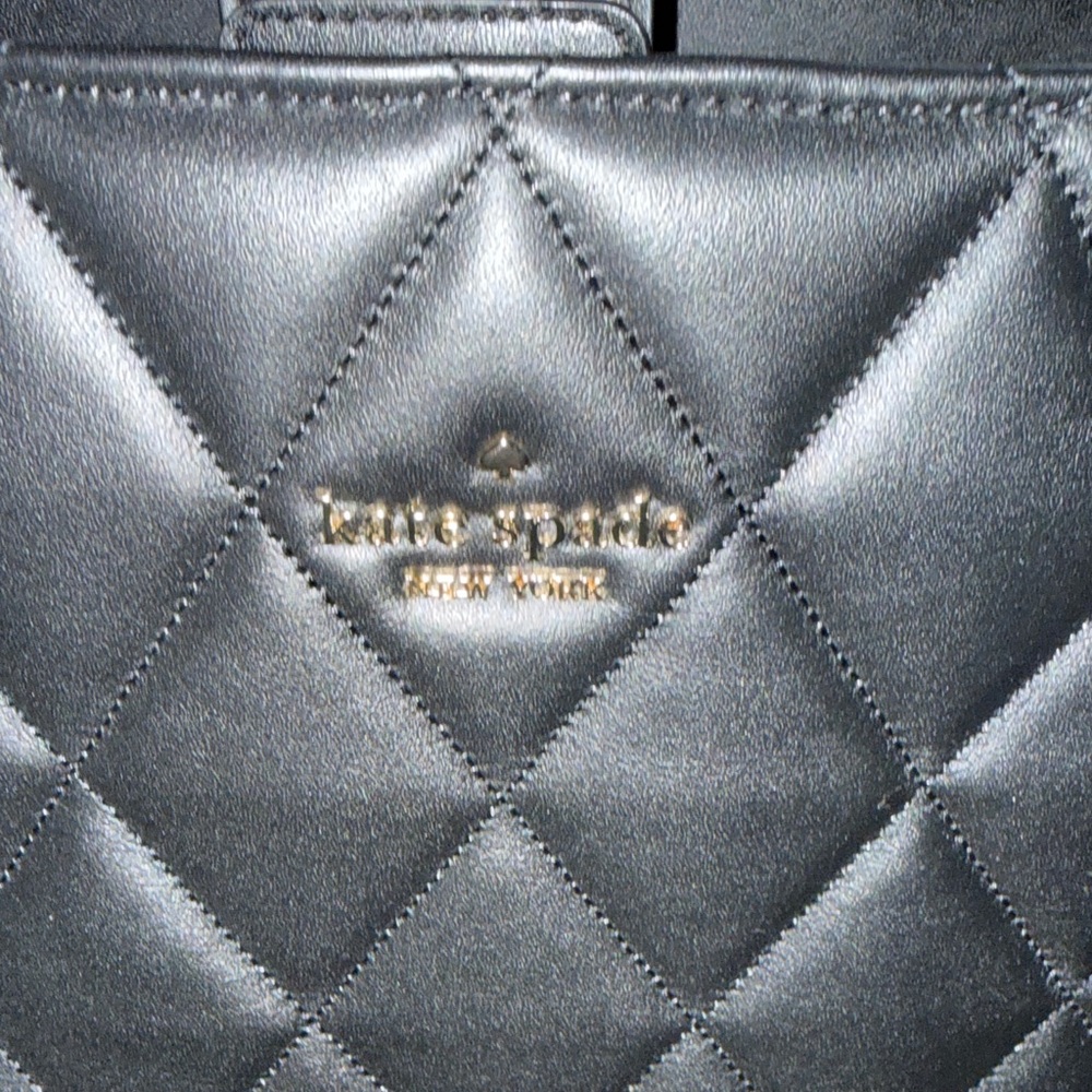 NWOT Kate Spade Quilted Black Shoulder Bag Set - Picture 2 of 8
